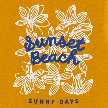 قميص داخلي أصفر كاري عليه رسالة، للفتيات